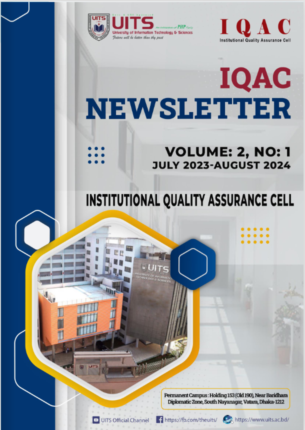 IQAC Newsletter Vol. 2 No. 1 Cover